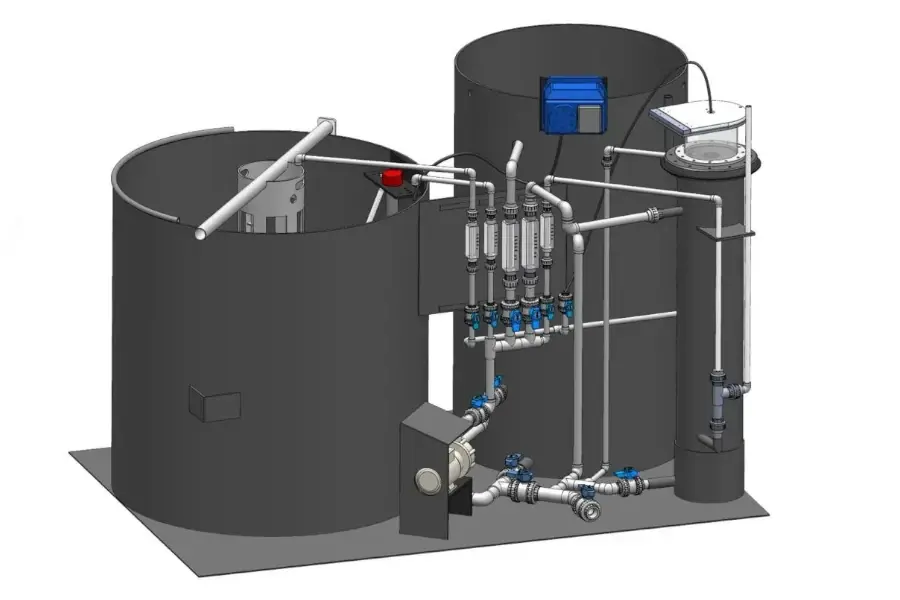 Sistem complet pentru productia intensiva de rotiferi